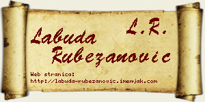 Labuda Rubežanović vizit kartica